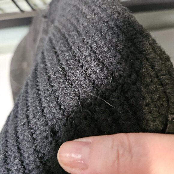 Aldo | Black Suede and Wool Flat and Slouchy Customizable Boots - Picture 12 of 12